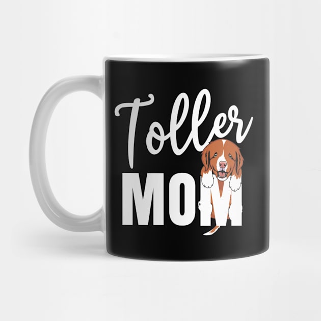 Toller Mom With A Puppy Hanging by welovetollers